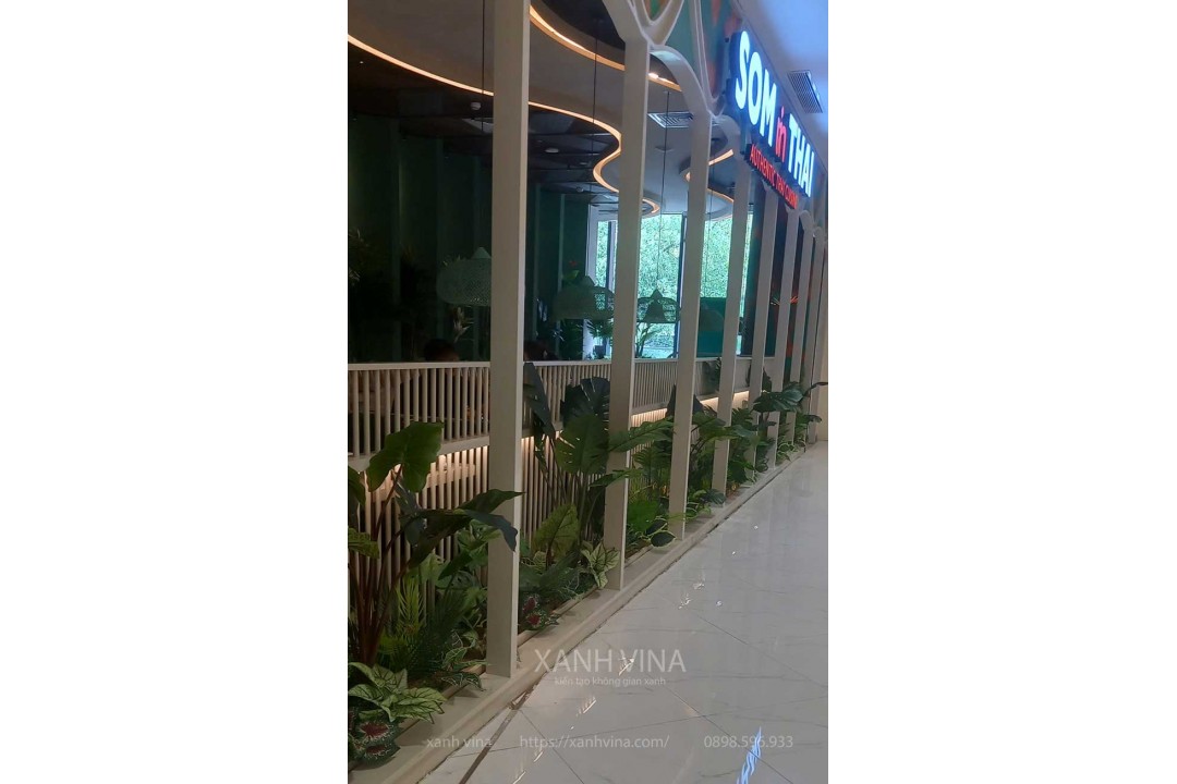Thi Công Bồn Cây Giả Cho Công Ty Sơm Tum Thái Tại 175 Nguyễn Thái Học